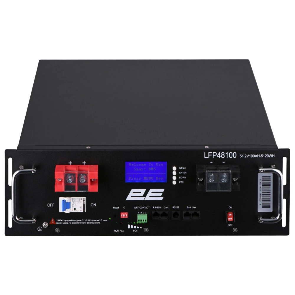 Літієва акумуляторна батарея · 2E LFP48 100А•год 19" LCD 16S