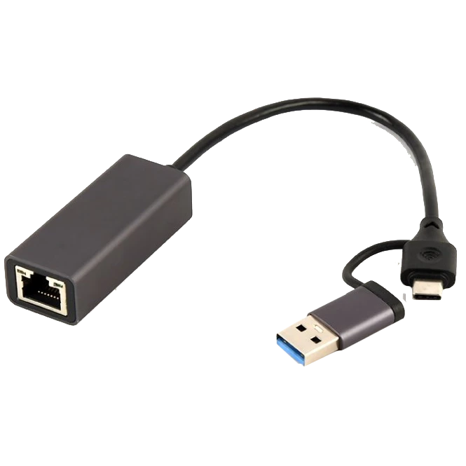 Мережевий адаптер · Cablexpert A-USB3AC-LAN-01 USB type-A / type-C