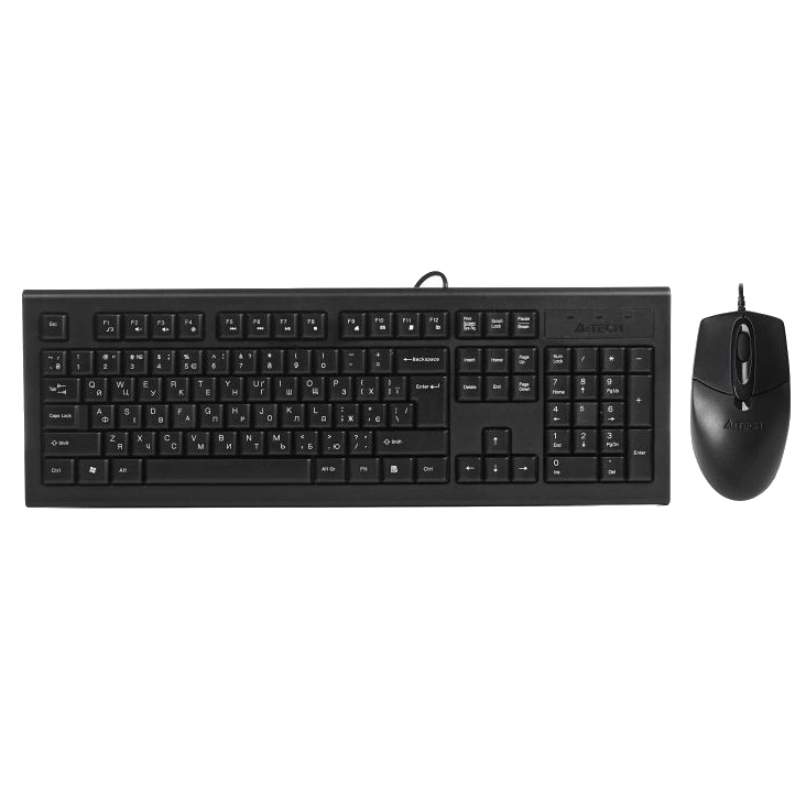 Комплект клавіатура+мишка · A4Tech KR-8572S Black