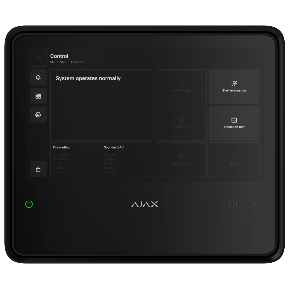 Пожежна централь · Ajax EN54 Fire Hub black