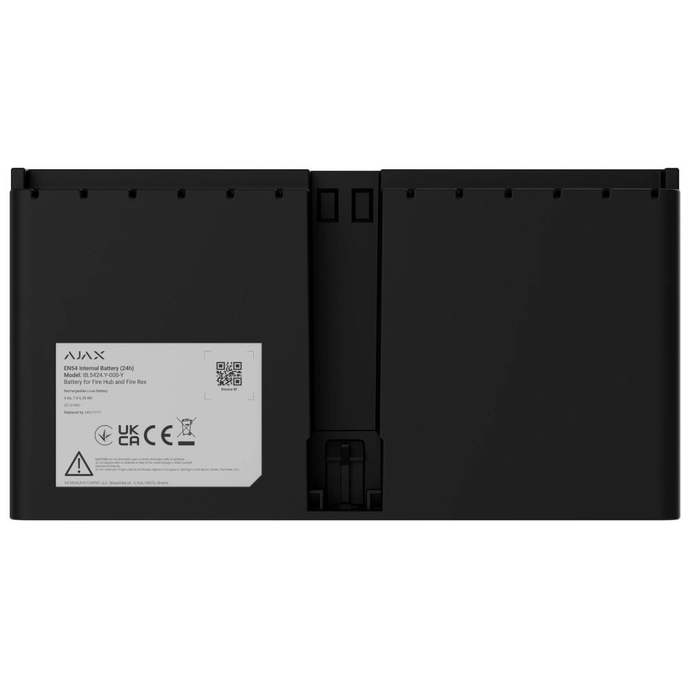 Акумулятор · Ajax EN54 Internal Battery (24h) black для Fire Hub і Fire Rex