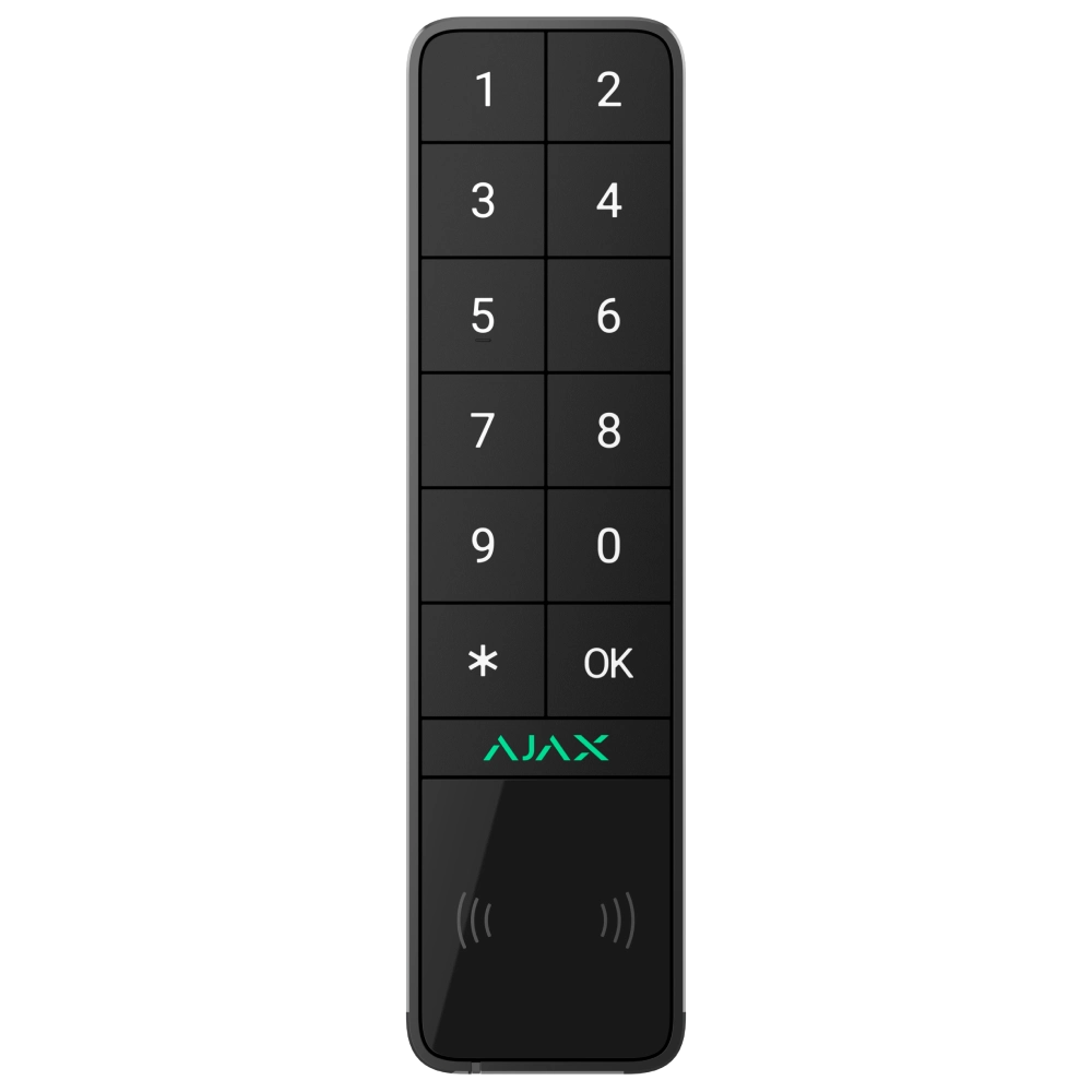 Бездротова клавіатура · Ajax KeyPad Outdoor Jeweller (8EU) ASP black