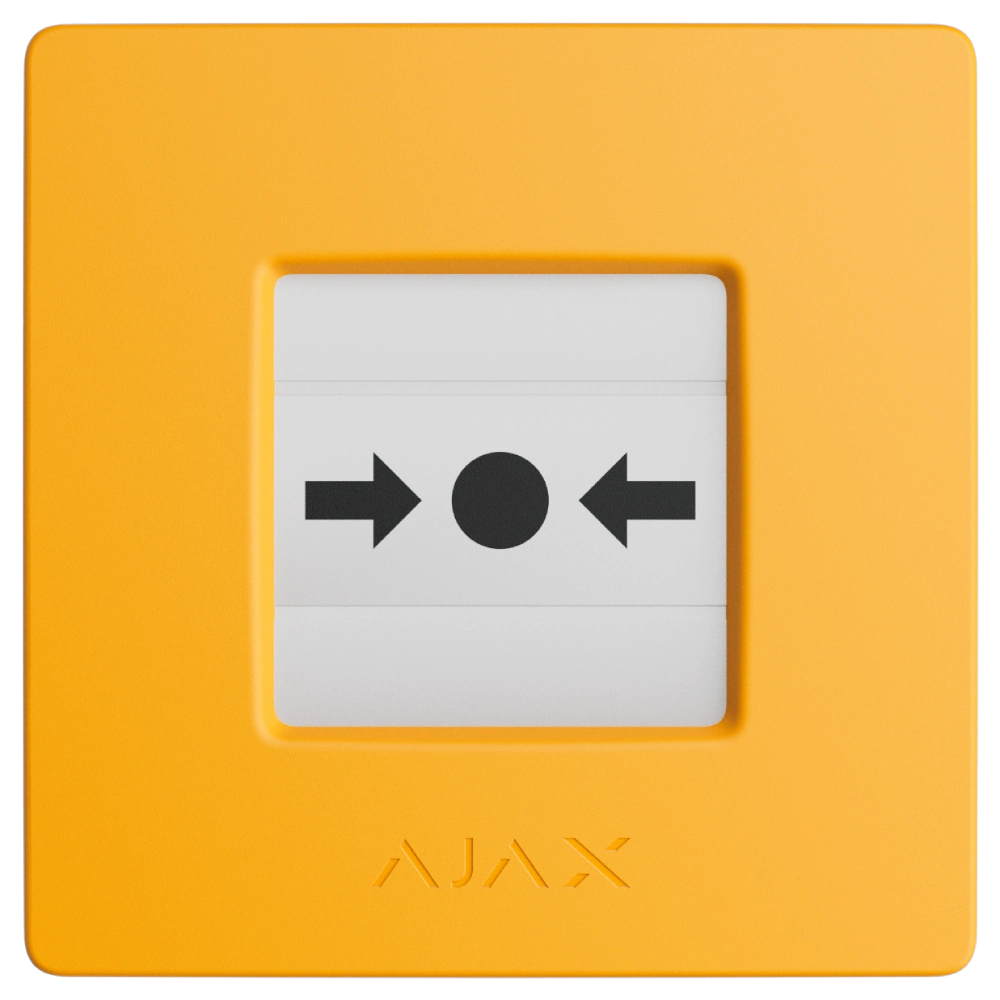 Сповіщувач · Ajax Manual Call Point (Yellow) ручний бездротовий