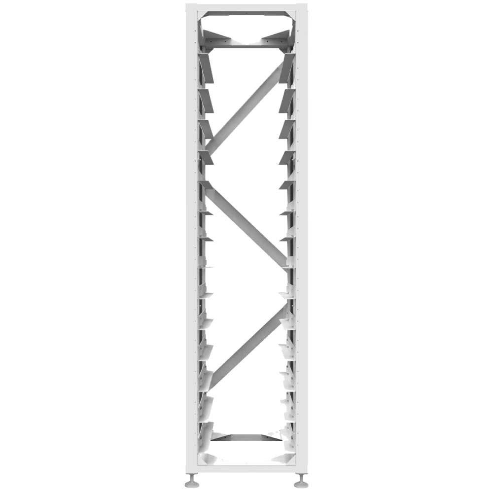 Стойка для 14 висковольтних батарей · Deye BOS-A-Rack-14 floors
