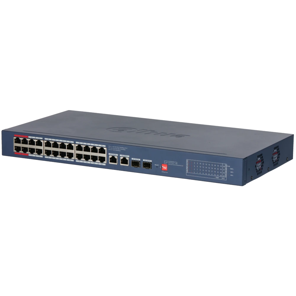 Комутатор 26 портів керований · Dahua DH-CS4228-24GT-375 PoE