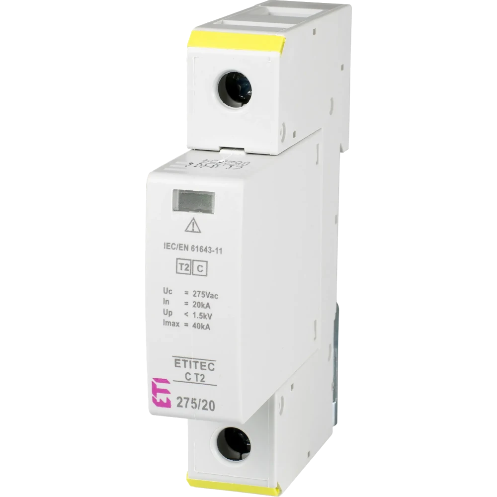 Обмежувач перенапруги · ETI TEC C T2 275/20 (1+0) 2p