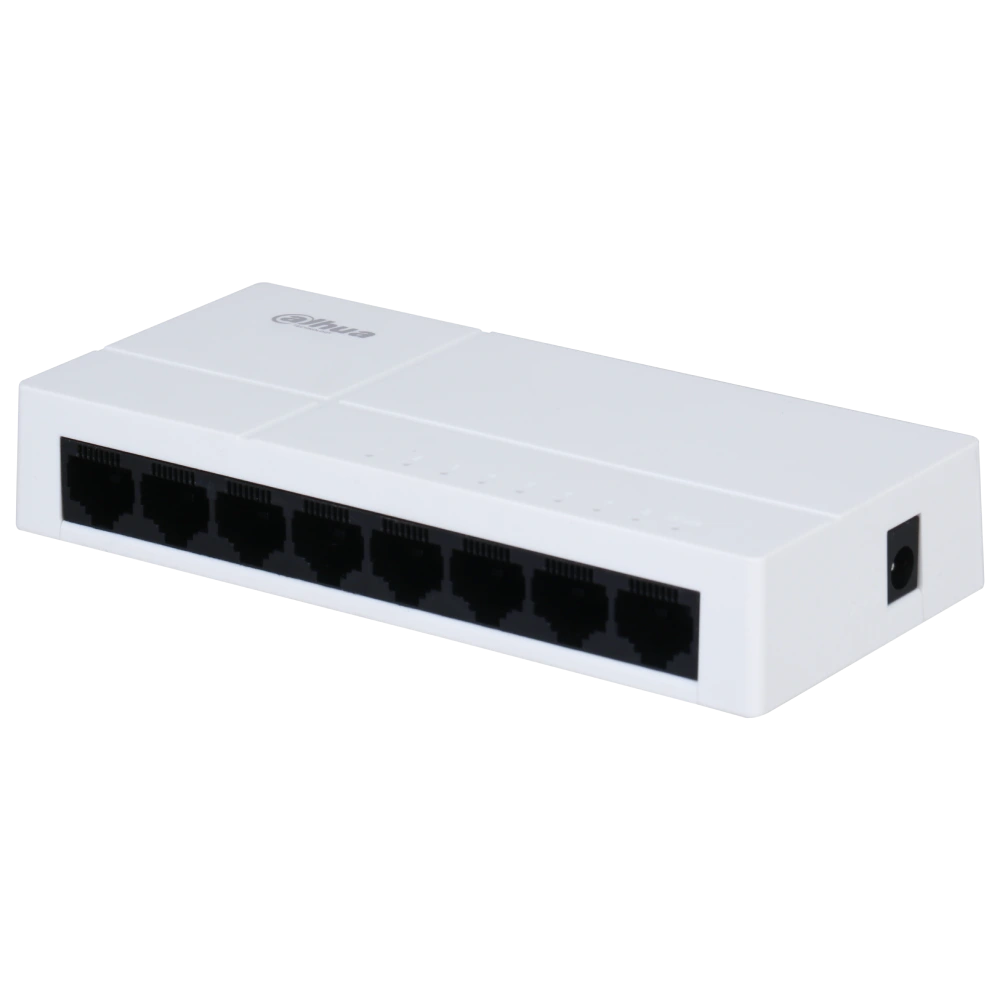 Комутатор 8 портів некерований · Dahua DH-PFS3008-8GT-L