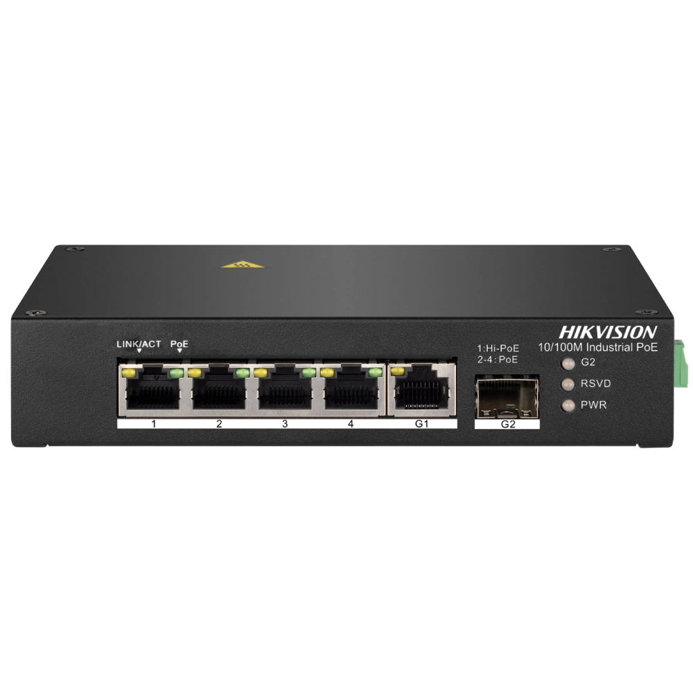 Комутатор 4 порти некерований · Hikvision DS-3T0306HP без БЖ