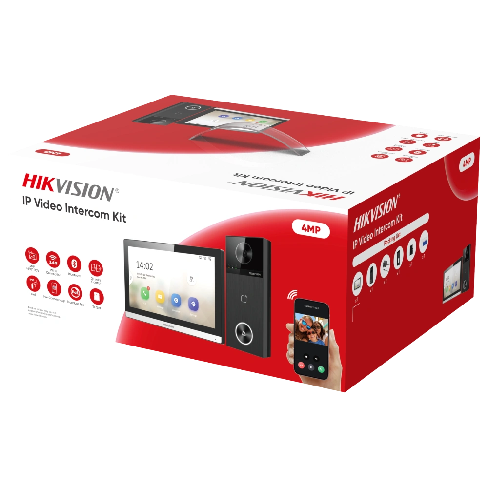 Комплект IP-відеодомофона · Hikvsion DS-KIS610-P