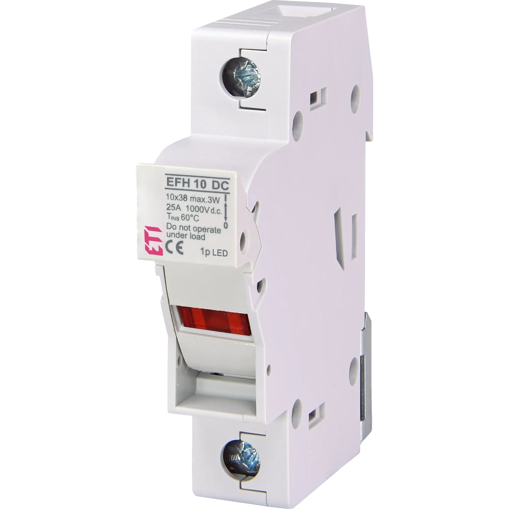 Тримач запобіжника · ЕТІ EFH 10 1P-LED 25A 1000V DC