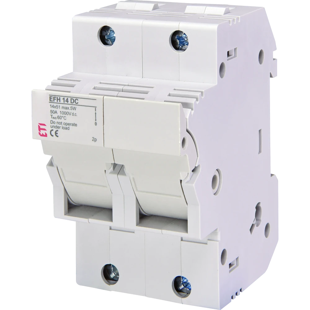 Тримач запобіжника · ЕТІ EFH 14 2P 50A 1000V DC