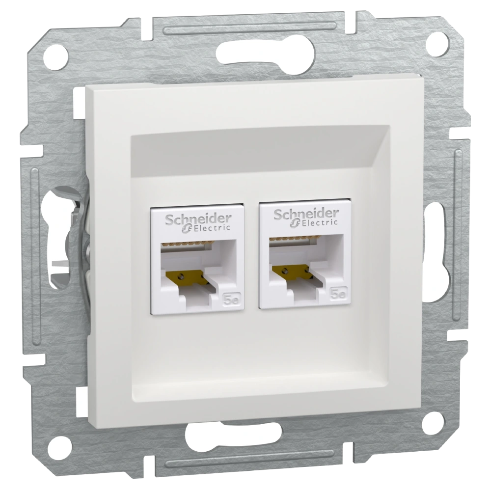 Розетка RJ45 подвійна · Asfora UTP 5E