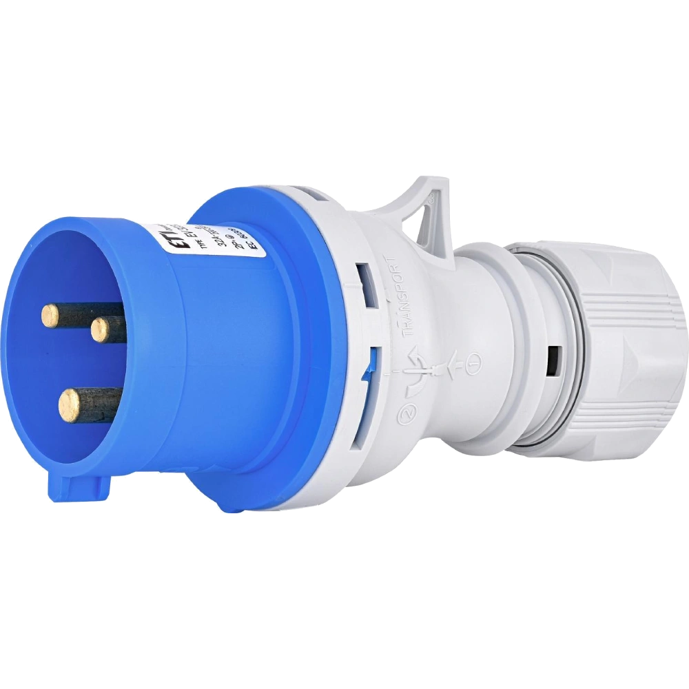 Вилка кабельна · ЕТІ EV-3232 IP44 32A 230V 2P+PE