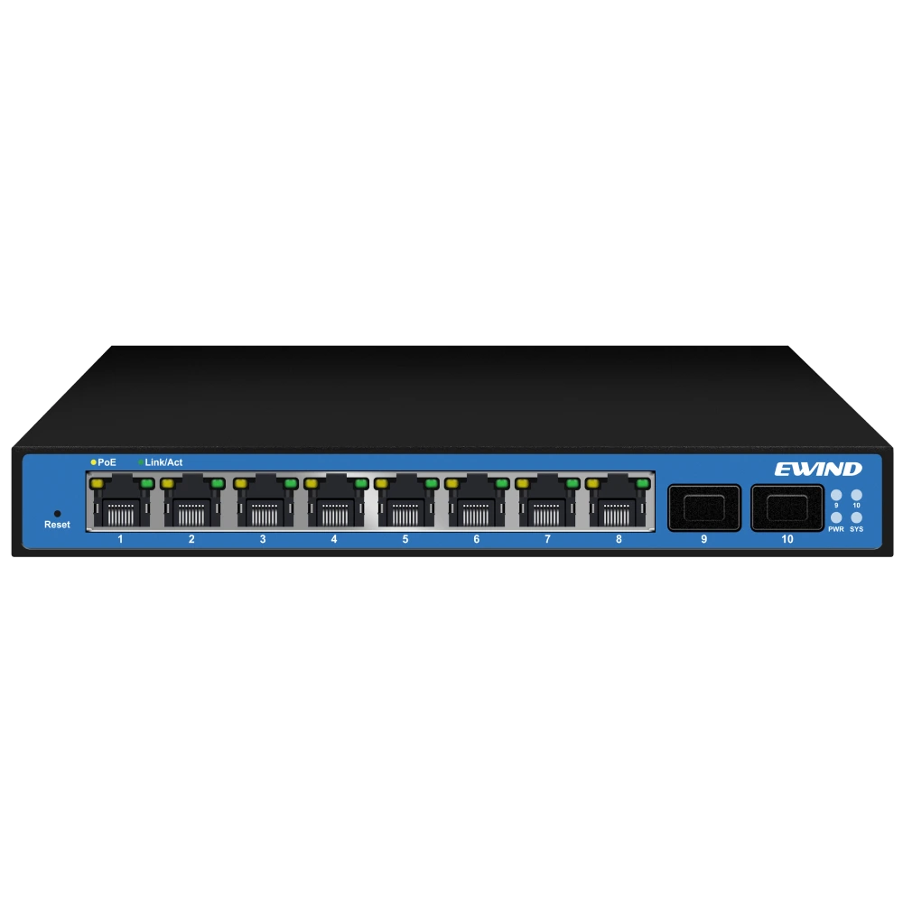 Комутатор 10 портів керований · Ewind EW-S2910SM-DP PoE