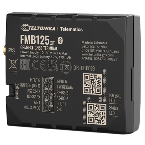 2G трекер · Teltonika FMB125 RS232, RS485