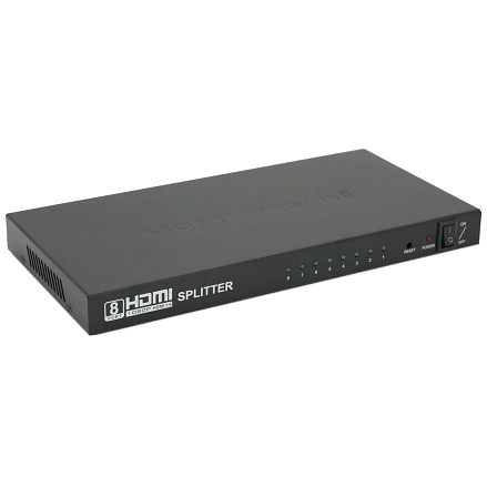 Активний сплітер · 1=>8 порти 4K, 2K, 3D, 1080Р DC5V/2A