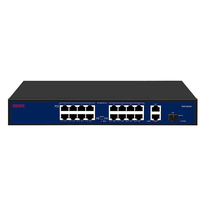 Комутатор 19 портів некерований · Hedy HN16H2G1S-200-V1 16+2+1SFP