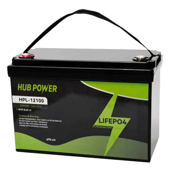 Акумуляторна батарея · Hub Power HPL-12100 LiFePO4 12В/100А•г
