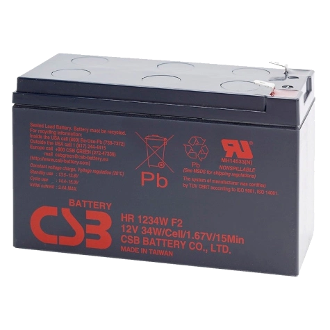 Акумуляторна батарея · CSB HR1234WF2 12В 9А•г
