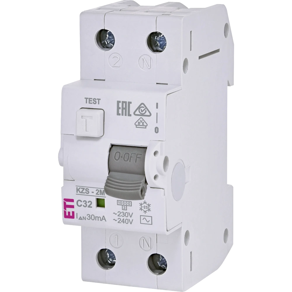 Дифавтомат · ЕТІ KZS-2M C 32/0.03 10kA
