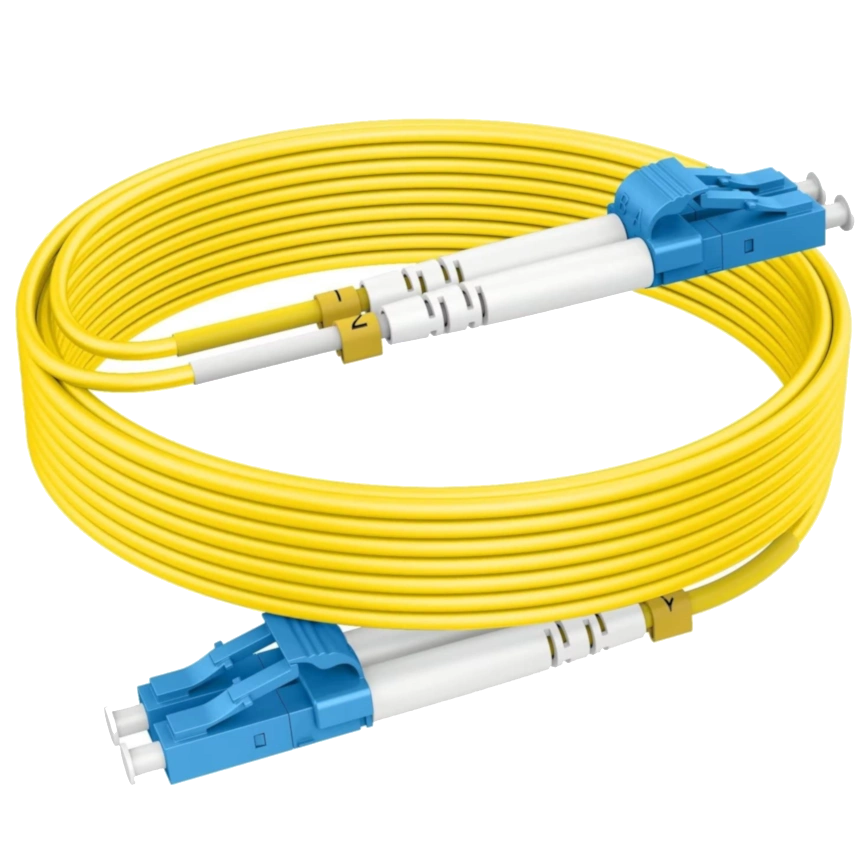 Патчкорд оптичний · LC/UPC-LC/UPC SM 1м Simplex Slim 2мм