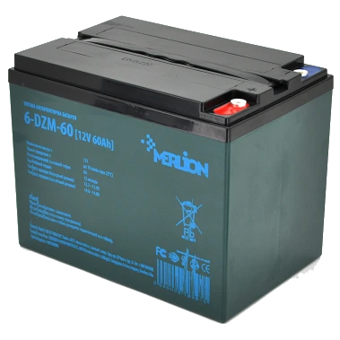 Акумуляторна батарея тягова · AGM MERLION 6-DZM-60 12V 60Ah