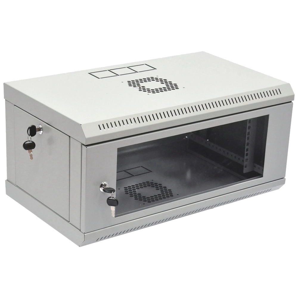 Шафа · 19" 4U 600x400x284мм акрилове скло, сірий