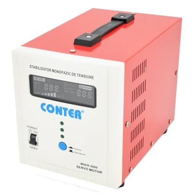 Стабілізатор напруги · Conter MSER 5000 VA-V2/3750Вт однофазний сервопривід