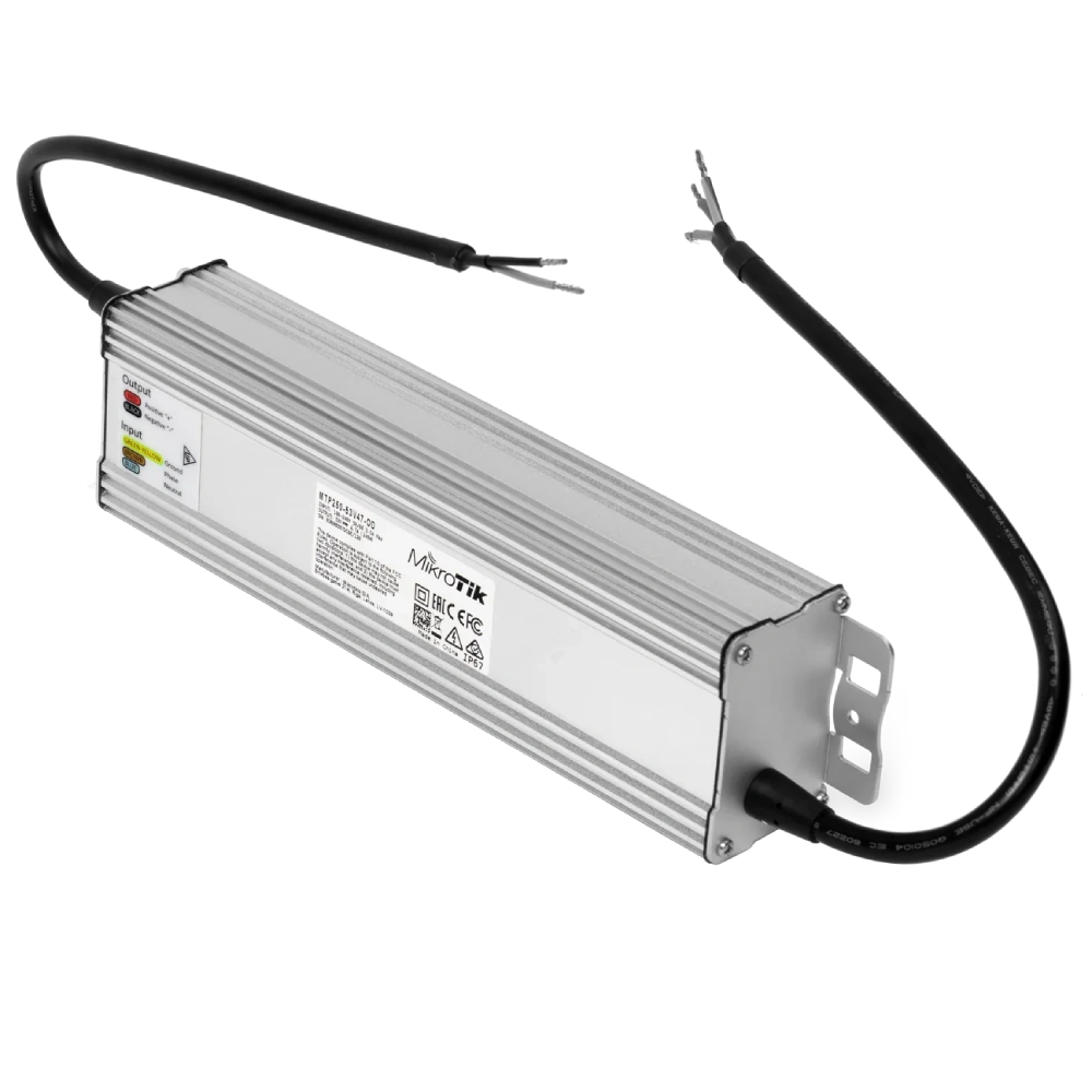 Блок живлення вуличний AC/DC · MikroTik MTP250-53V47-OD IP67