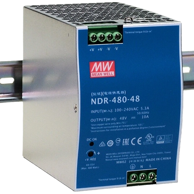 Блок живлення · Mean Well NDR-480-48