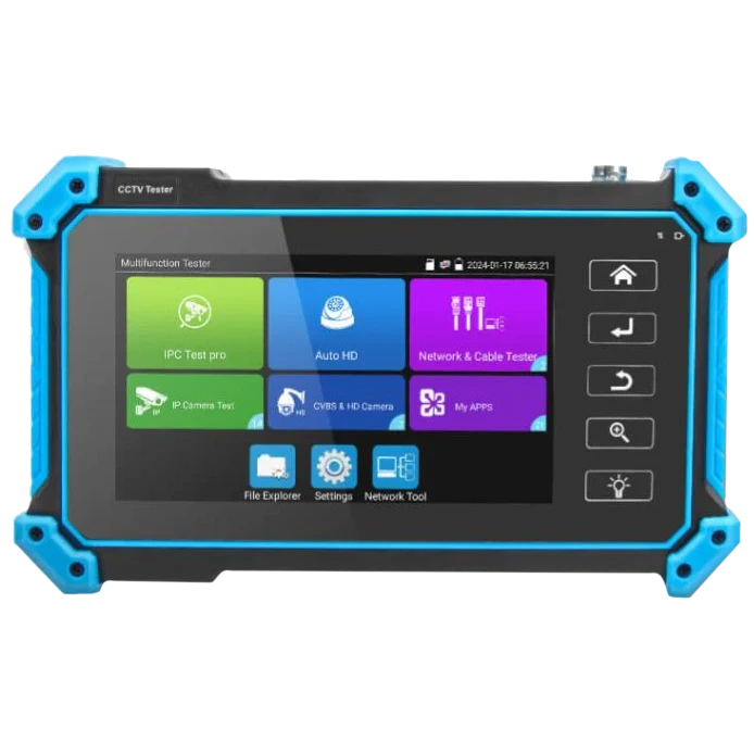Тестер камер відеоспостереження · NOYAFA NF-IPC715 IP, аналог, HD-Coax, HDMI, VGA