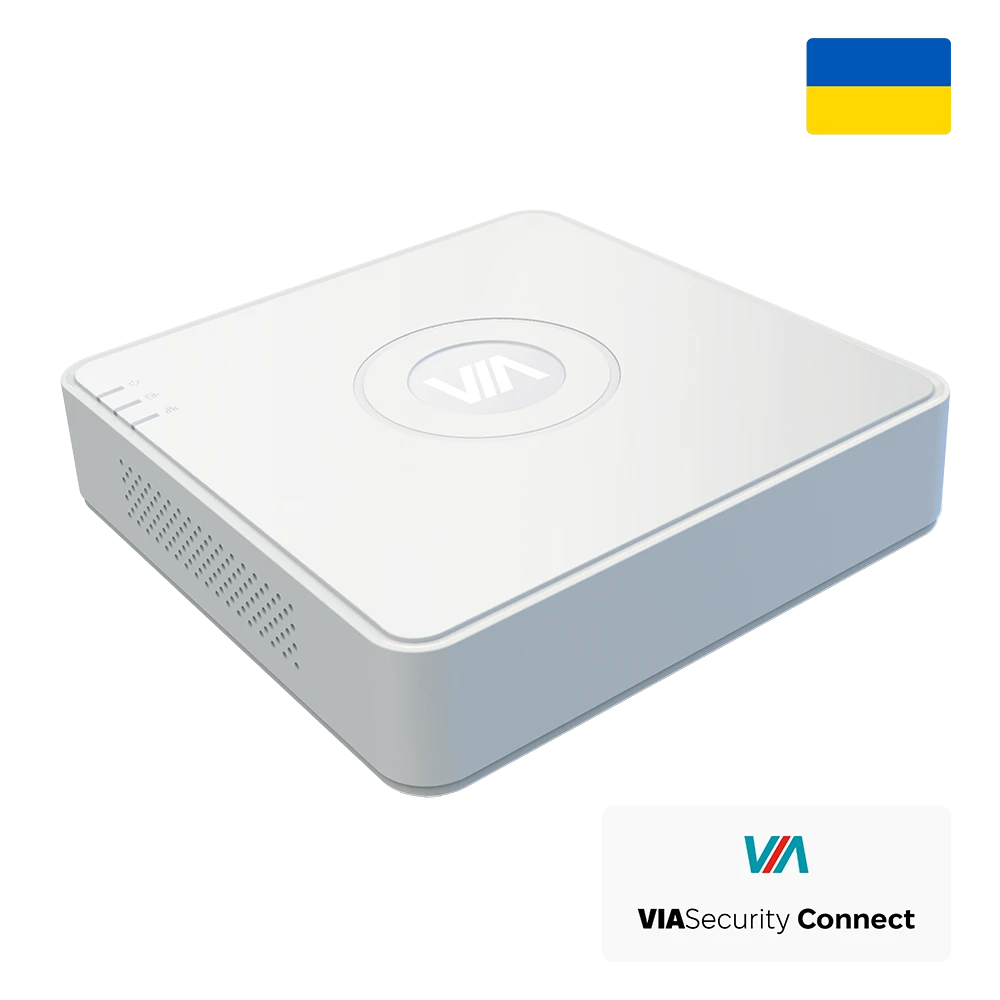 Відеореєстратор VIASecurity · VIA-NVR04V1Q 4-канальний
