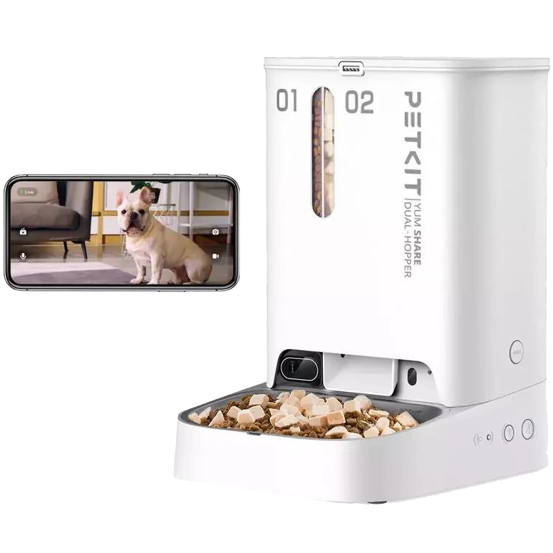 Смарт годівниця · PETKIT YUMSHARE DUAL-HOPPER with Cam P591