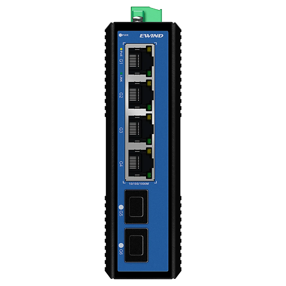 Комутатор 6 портів некерований · Ewind EW-PIS1806-4GE
