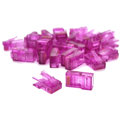 Конектор · Ritar RJ-45 8P8C UTP Cat-5 (100 шт/уп.) Q100 Violet