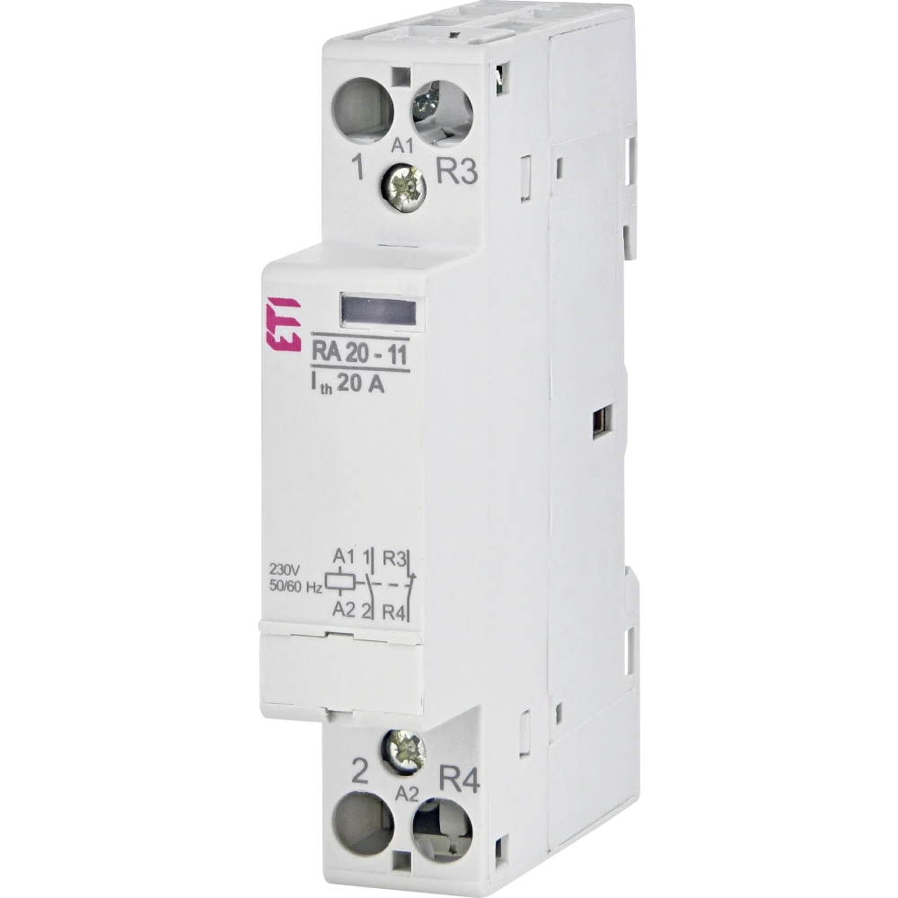 Контактор модульний · ETI RA 20-11 230V AC