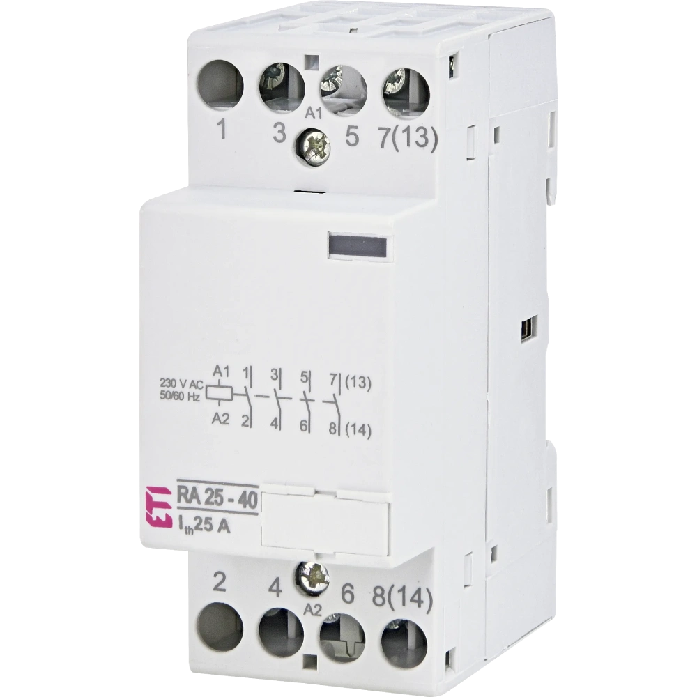 Контактор модульний · ETI RA 25-40 230V AC