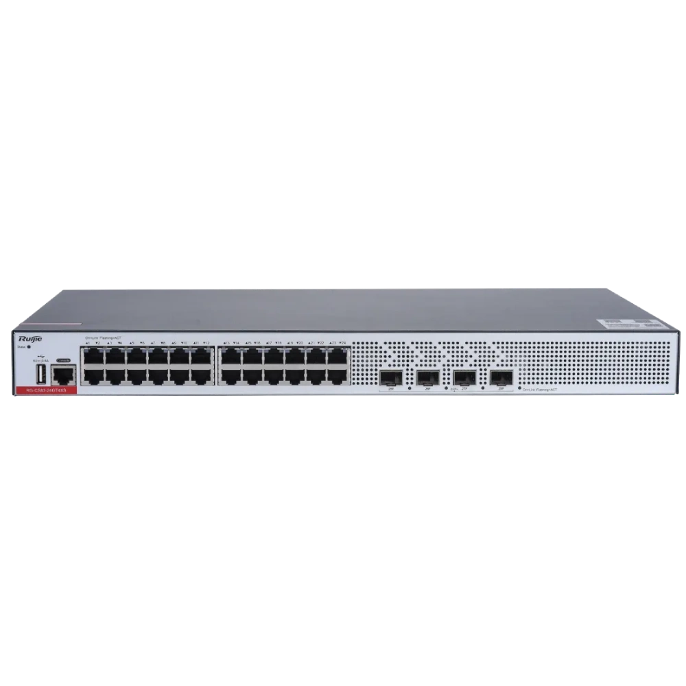 Комутатор 24 порти керований · Ruijie RG-CS83-24GT4XS L3