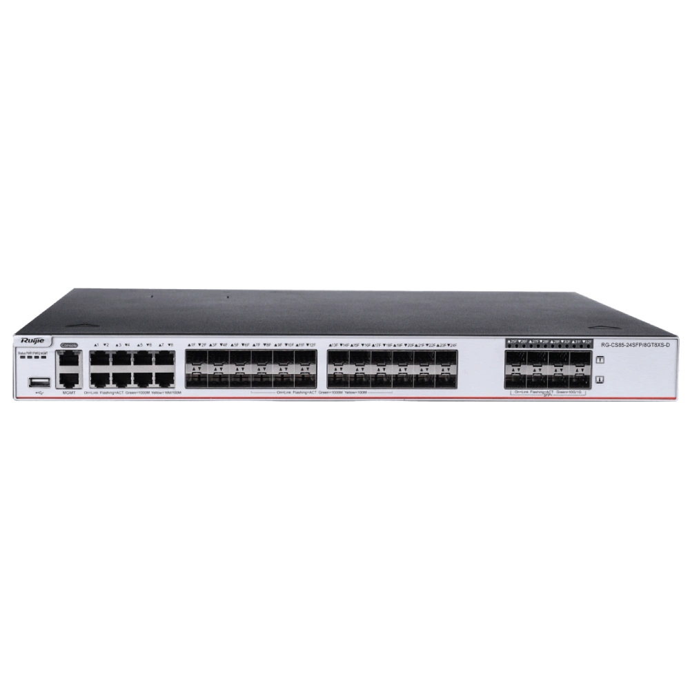 Комутатор 24 порти керований · Ruijie RG-CS85-24SFP/8GT8XS-D