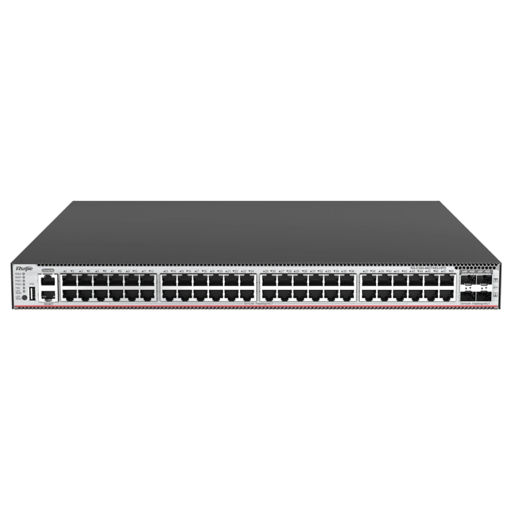 Комутатор 48 портів керований · Ruijie RG-CS85-48GT4XS-HPD L3 POE
