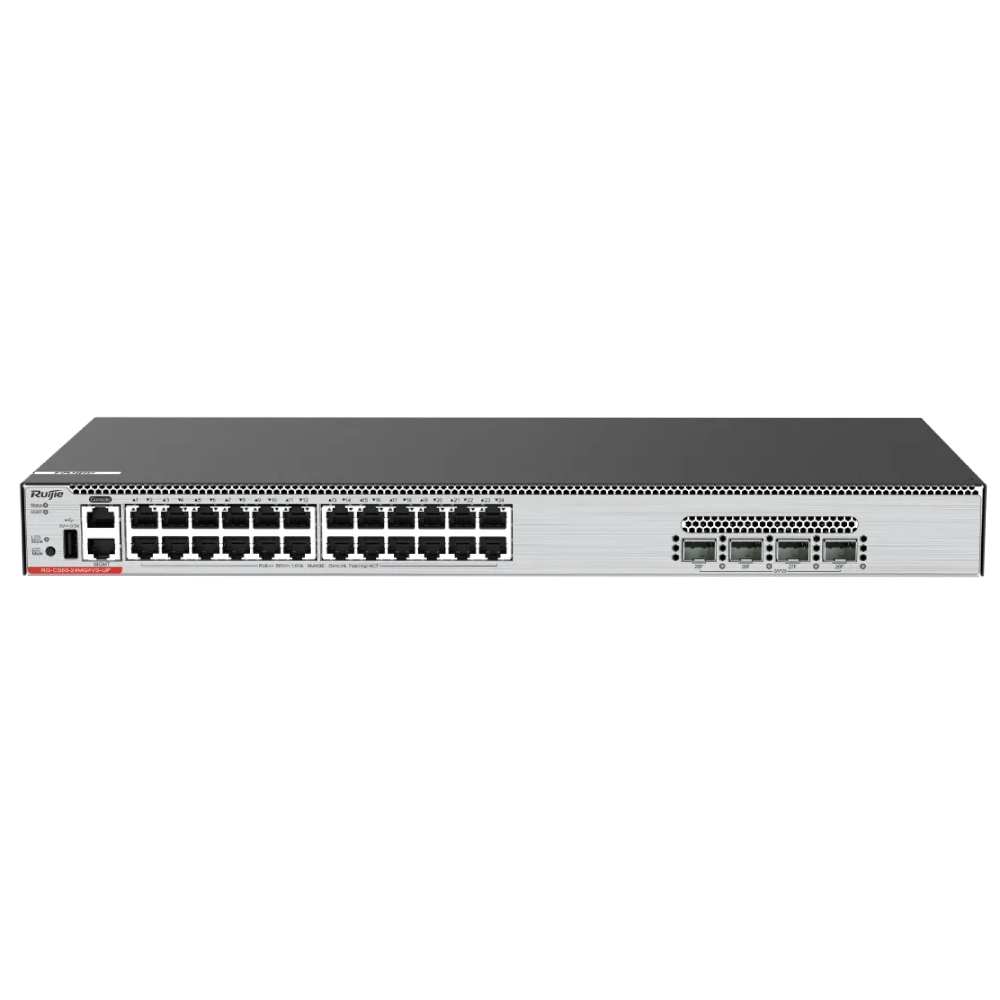 Комутатор 28 портів керований · Ruijie RG-CS86-24MG4VS-UP L3 POE