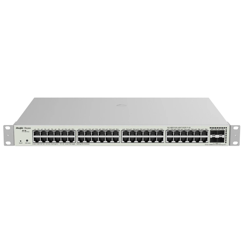 Комутатор 48 портів керований · Ruijie Reyee RG-NBS3100-48GT4SFP-P-V2