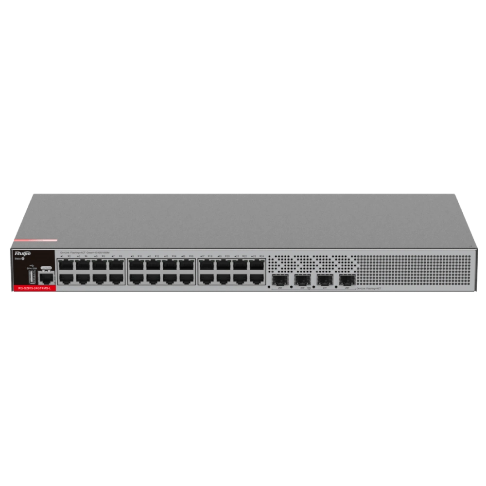 Комутатор 28 портів керований · Ruijie RG-S2915-24GT4MS-L Layer 2+