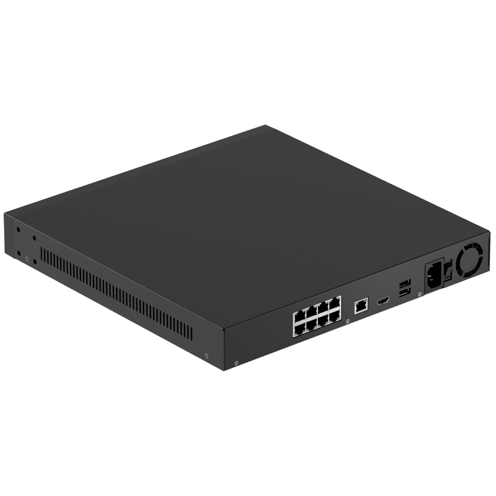 Відеореєстратор · Ajax Superior NVR H2DAI8PAC (16ch) black 24ТБ PoE AI