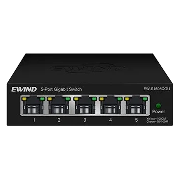 Комутатор 5 портів некерований · Ewind EW-S1605CGU 1000M