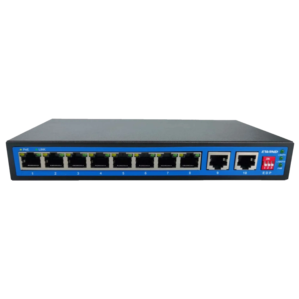 Комутатор 10 портів некерований · Ewind EW-S1910G-DP PoE