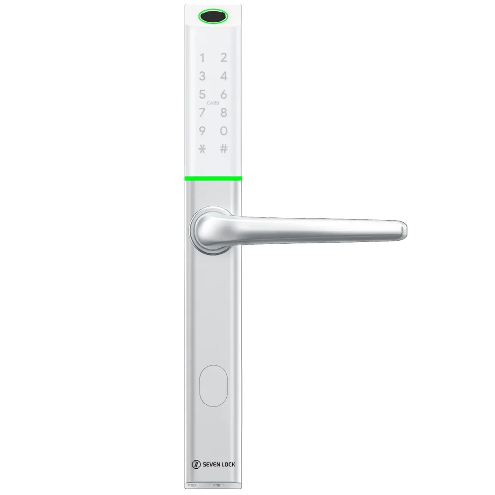 Розумний дверний біометричний замок · SEVEN LOCK SL-7763BF white