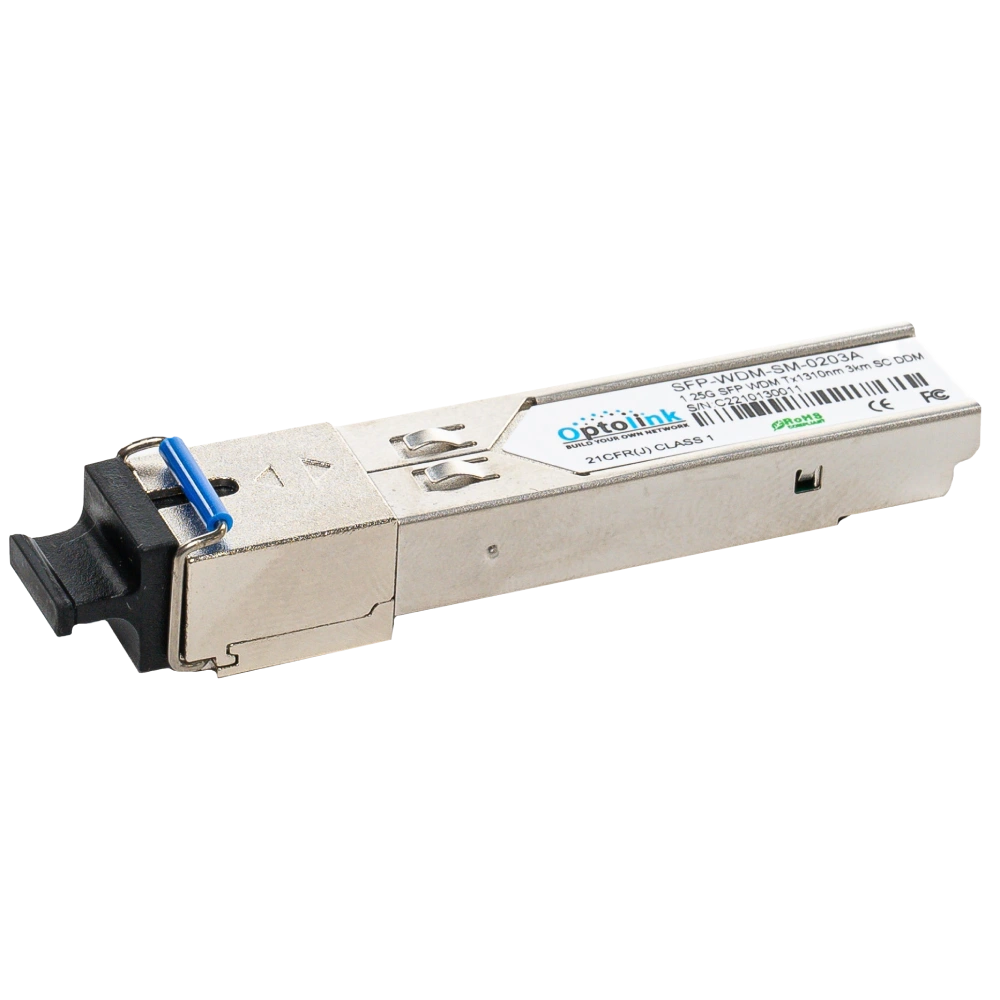 Модуль оптичний Optolink · SFP-WDM-SM-0203A SFP 1G 3 км SC Tx 1310nm