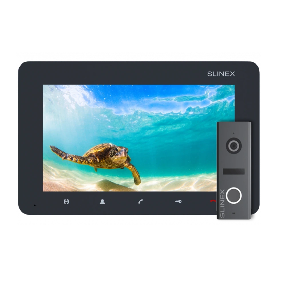 Комплект відеодомофона · Slinex SM-07M Graphite + ML-17HD Graphite