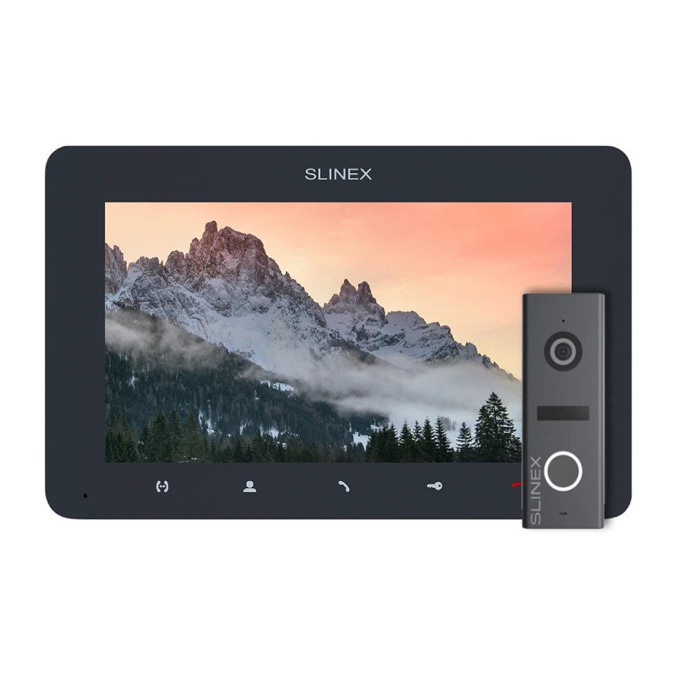 Комплект відеодомофона · Slinex SM-07MN Graphite + ML-17HD Graphite